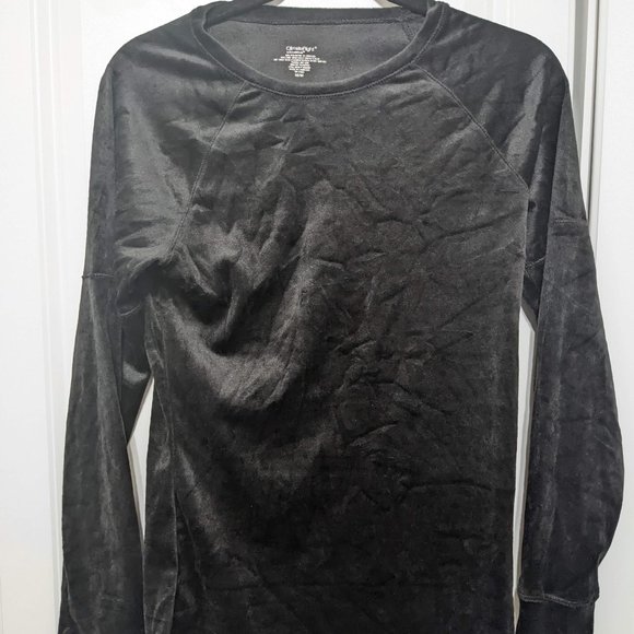 ClimateRight by Cuddl Duds Black Long Sleeve Thermal Shirt Size Medium - Picture 1 of 4